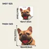 Novo Fun-F1069 Bulldog Francês Fofo com Língua de Fora Decoração de Fundo de Casa Adesivo de Parede Embelezador Autoadesivo e Removível