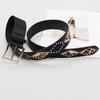 Estilo Punk Uña de Sauce Estampado de Leopardo Cinturón de Cuero Distintivo Estudiante Masculino Decorativo Estilo Europeo y Americano Combinación Versátil Cinturón Hebilla de Pin Moda Combinación Mujeres