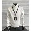 Sudadera con Cremallera Estilo Americano para Hombre, Nueva Marca de Moda 2026 Cleanfit Manga Larga Holgada Casual para Hombre
