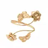 Pulsera de Brazo con Flor de Goteo de Aceite Estilo Metal Europeo y Americano, Pulsera de Moda y Dulce, Joyería de Gama Alta de Nicho