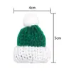 Bufanda Mini de Hilo Navideña, Gorro Navideño, Muñeca DIY, Botella de Vino, Decoración para Bebidas, Accesorios para Muñecas, Mayoreo