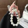 Correa creativa para teléfono con cuentas en forma de corazón, cadena para funda de teléfono DIY, colgante de corazón con cuentas hecho a mano, accesorio decorativo