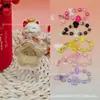 Flor de la Fortuna de Oro Puro 999 Ramo Colgante de Oro Serie Corazón Melocotón Sanrio Cordón Regalo de Evento