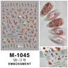 Pegatinas de Uñas con Relieve Mariposa Estilo Nacional Dibujos Animados Navidad Florales Pegatinas para Uñas de Niños Diario Funda de Teléfono Móvil Maquillaje DIY