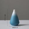 Jingdezhen Vaso Criativo Nórdico Azul e Branco Casa Sala de Estar Mesa de Jantar Armário de TV Decorativo Cerâmica Vaso de Flores Secas Ornamentos