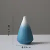 Vaso de Cerâmica Jingdezhen Criativo Simples Escandinavo Gradiente Azul e Branco Ornamentos Sala de Estar Mesa de Escritório Casa Decorações Suaves