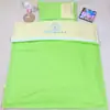 Conjunto de roupa de cama para soneca de bebê de cor sólida para jardim de infância, conjunto de três peças com fronha, protetor de colchão e enchimento de edredom, conjunto de seis peças para soneca de jardim de infância