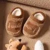 Pantuflas de Algodón de Invierno para Niños y Niñas, Cálidas, con Felpa Adicional, Esponjosas, para el Hogar, para Padres e Hijos, Sensación Suave, Zapatos de Algodón para Bebé con Talón Cerrado