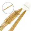Cadena para Clavícula de Acero Inoxidable Chapado en Oro al Vacío para Horno de 18K Cadena de Perlas para Mujer 40+5 Cadena Lateral de Acero de Titanio