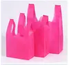 Bolsa chaleco no tejida bolsa de comercio exterior bolso de protección ambiental bolsa de compras de supermercado ropa publicidad regalo bolsa de educación