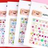 Maquillaje de Ojos con Diamantes AB de Color Transfronterizo Joyería para Maquillaje Facial Pegatinas de Diamantes Pegatinas Faciales para Actuación Escénica de Niños Pegatinas de Perlas de Cristal