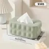 Caja de Pañuelos con Cubierta de Plástico Rellena de Plumas, Simple y Lujosa, Tamaño Grande para Hoteles de Lujo, Adecuada para Sala de Estar, Oficina, Hogar y Baño Papel Higiénico