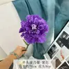 Clavel Flor Artificial de Alta Calidad Rama Única Arreglo Floral para Sala de Estar Decoración Floral para Mesa de Comedor Ramo para el Día de la Madre Decoración de Boda