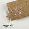 Accesorio para decoración de uñas de ala de mariposa con diamante de circón lateral, exquisito y tridimensional, decoración de ala de mariposa de un solo lado súper brillante