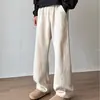 Pantalones largos de corte inclinado estilo americano para hombre, jóvenes, otoño e invierno, casual recto, holgado, pierna ancha, pants deportivos, pants deportivos banana