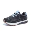 85011 Sapatos Forrest Gump de Cintura Fina e Solado Grosso para Mulheres 2026 Nova Coleção Primavera e Outono Quentes com Forro de Lã Versáteis Tênis Casuais