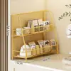 Prateleira de Armazenamento para Mesa, Mesa de Jantar da Sala de Estar, Suporte para Copos de Água em Bancada para Itens Diversos, Caixa de Armazenamento Multicamadas para Lanches na Sala de Estar Doméstica