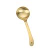Acero Inoxidable 304 Cuchara Grande Dorada para Sopa Cuchara de Cocina para el Hogar Cuchara de Mesa con Mango Largo Espeso Escarchado