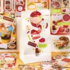 Libro de Pegatinas Deliciosas Cortadas a Mano Yuxian, Material de Decoración para Diario Sin Cortar Estilo Japonés Postre