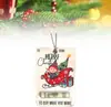 Regalos de Navidad 2024-Papá Noel Billetera de Navidad Colgante de Billetera Decoraciones de Árbol de Navidad
