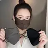 Máscara Quente para Mulheres Bonitas, Máscara da Moda Espinha de Peixe Outono e Inverno, Estéreo à Prova de Vento de Inverno, Proteção contra Frio e Respirável