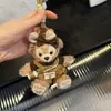 Chaveiro Lanyard Pingente Boneco de Pelúcia Urso Shirley Rose Duffy Fofo de Outono e Inverno Presente de Aniversário para Casal