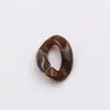 Diy17 * 23mm acrílico imitação concha Dourado Clássico gradiente combinação aberta bolsa de corrente brincos chaveiro material