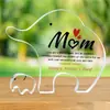 Nuevos Adornos Acrílicos Transparentes de Amazon para Papá, Regalo de Cumpleaños del Día del Padre, Bendiciones, Decoraciones de Escritorio
