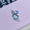 Novos Acessórios de Joias de Liga Coreana Estilo Asa Meia Asa Borboleta Acessórios de Cabelo DIY Brincos Charms para Sapatos