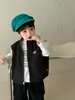 Ropa de Otoño para Bebé, Ropa de Otoño para Niños, Ropa Coreana para Niños Estilo 2026, Conjunto Reversible de Chaleco y Jeans para Niños