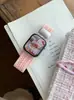 Correa tejida de color sólido de punto con hebilla magnética adecuada para Apple iWatch 11ª Generación 10/987Ultrase