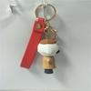Lindo cachorro Muñeca Muñeca llavero de coche para mujer adornos para mochila de libro máquina de muñecas papelería tienda creativo pequeño regalo haciendo