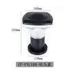 Lámpara de pared exterior impermeable para exteriores, nueva lámpara de jardín china simple, portalámparas E27, pared exterior, pasillo, terraza, redonda, doble cabezal