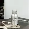 Botella Vacía de Metal de Aluminio de 10 ml de Color Natural con Tapón de Rosca para Reenvasar Aceite Esencial de Perfume