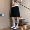 Shorts Casuales Azul Marino Americano para Hombre Ropa de Verano para Correr Deportes Baloncesto Pantalones de Chándal Peso Pesado Tallas Grandes Cinco Puntos
