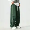 2026 Comercio Exterior Verano Hombres Secado Rápido Versátil Casual Pantalones Color Sólido Uso Diario Holgados Rectos Largos Pantalones Venta al por Mayor