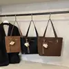Bolsa Tote Casual Versátil de Alta Qualidade Novo Estilo Estampa de Leopardo Moda Grande Capacidade Temperamento para Trabalho Bolsa de Ombro Feminina