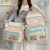 Mochila escolar bicolor para niñas, modelo nuevo 2026 para estudiantes de secundaria y preparatoria, mochila de gran capacidad, mochila fresca y linda