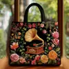 2026 Nova Série Transfronteiriça de Borboletas Estampa Digital Moda Bolsa de Ombro Acolchoada Tote