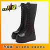 Botas de Caballero de Suela Ultragruesa Zapatos Europeos y Americanos hasta la Rodilla para Mujer Tacones Altos Otoño 2025 Nuevas Botas Altas Sexy Retro Americano