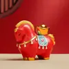 Ornamento Criativo de Cavalo Vermelho em Lingote para Chá, Tendência Nacional, Ornato Decorativo para Aumentar a Riqueza, Decoração de Mesa de Entrada de Escritório, Lembrancinhas