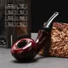 Tubería de Madera Heather Nueva Tubería con Forma de Bellota Filtro de Humo de 3 mm Tubería de Mano para Palma Bolsa de Tabaco a la Antigua Usanza Set para Fumar