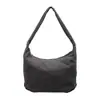 Primavera de 2026 Novo Estilo Simples Bolsa de Mão Popular com Xadrez Preto Algodão Bolha Bolsa Tote Feminina Capacidade Extra Grande