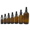 En stock: Botellas de vidrio ámbar de 30 ml, botellas Boston, botellas para loción y botellas de vidrio marrón con gotero