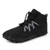 Botas de nieve altas nuevas para exteriores para hombre y mujer, invierno, forradas de forro polar, engrosadas, para pareja, zapatos acolchados de algodón, botas de montaña de suela gruesa, botines de moda
