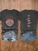Camiseta con Patrón Velaris para Mujer de Aliexpress Transfronteriza, Poliéster 60%, Spandex 5%, Rayón 3