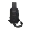 Bolsa de Peito Masculina Antifurto com Cadeado de Combinação Mochila Pequena Casual Esportiva Bolsa Transversal de Ombro Bolsa para Carro Bolsa de Ombro Fashion