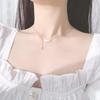 S925 Colar de asas de anjo de prata esterlina para mulheres luz de luxo nicho design não-desbotamento clavícula cadeia de alta qualidade pingente atacado