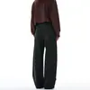 2026 Pantalones Casuales Curvos de Lona con Cuentas Retro Americanos Nuevos para Hombres y Mujeres, Marca de Moda Pantalones de Pierna Ancha Adelgazantes Desconstruidos