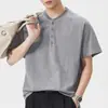 Ropa de Hombre Xintang Marca de Tendencia Retro Americana Camiseta de Manga Corta Lavada Pesada de Algodón Puro para Hombre Verano Holgada Cuello Redondo Media Manga